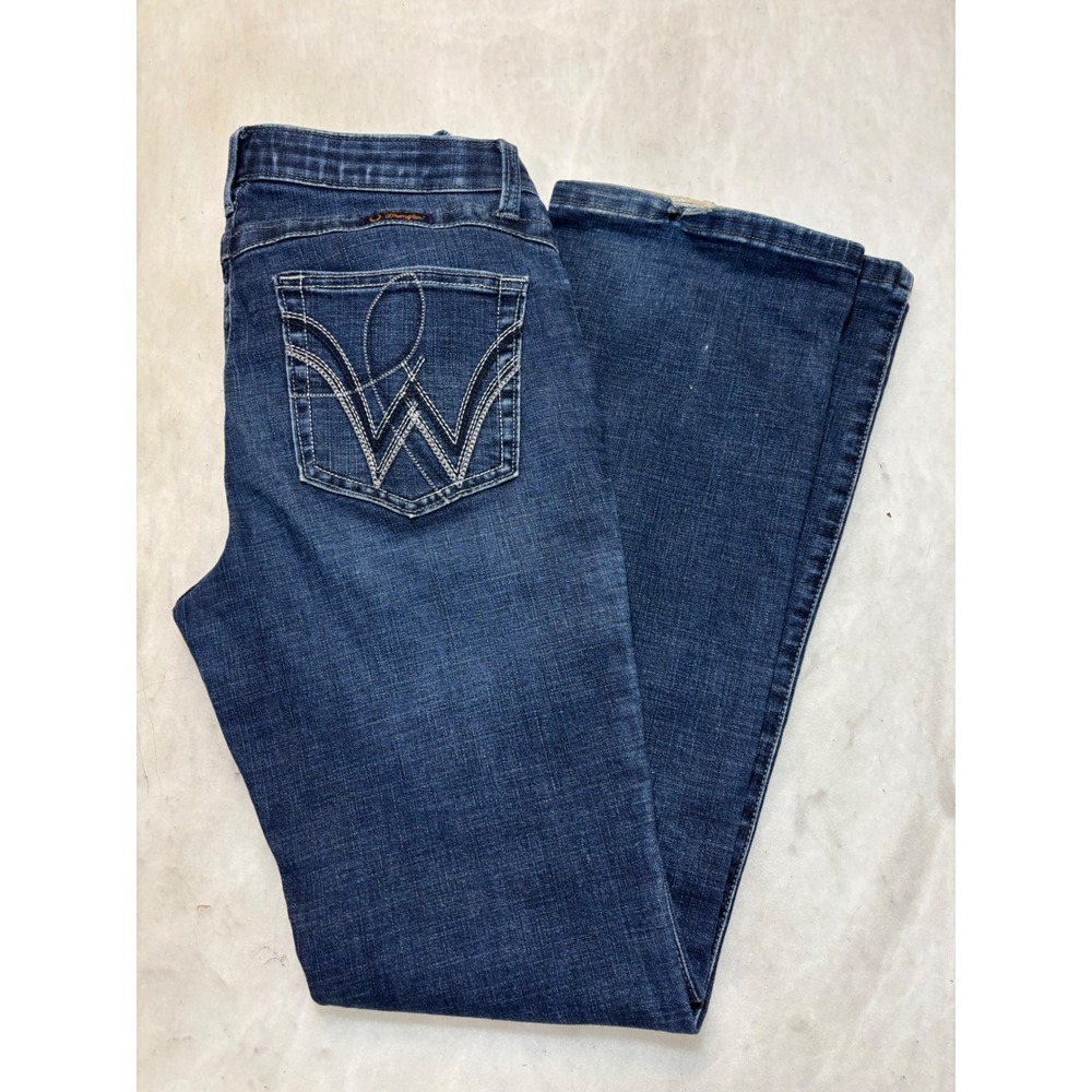 Q Baby by Wangler Bootcut Jeans Women's Dark Wash Denim Size 32